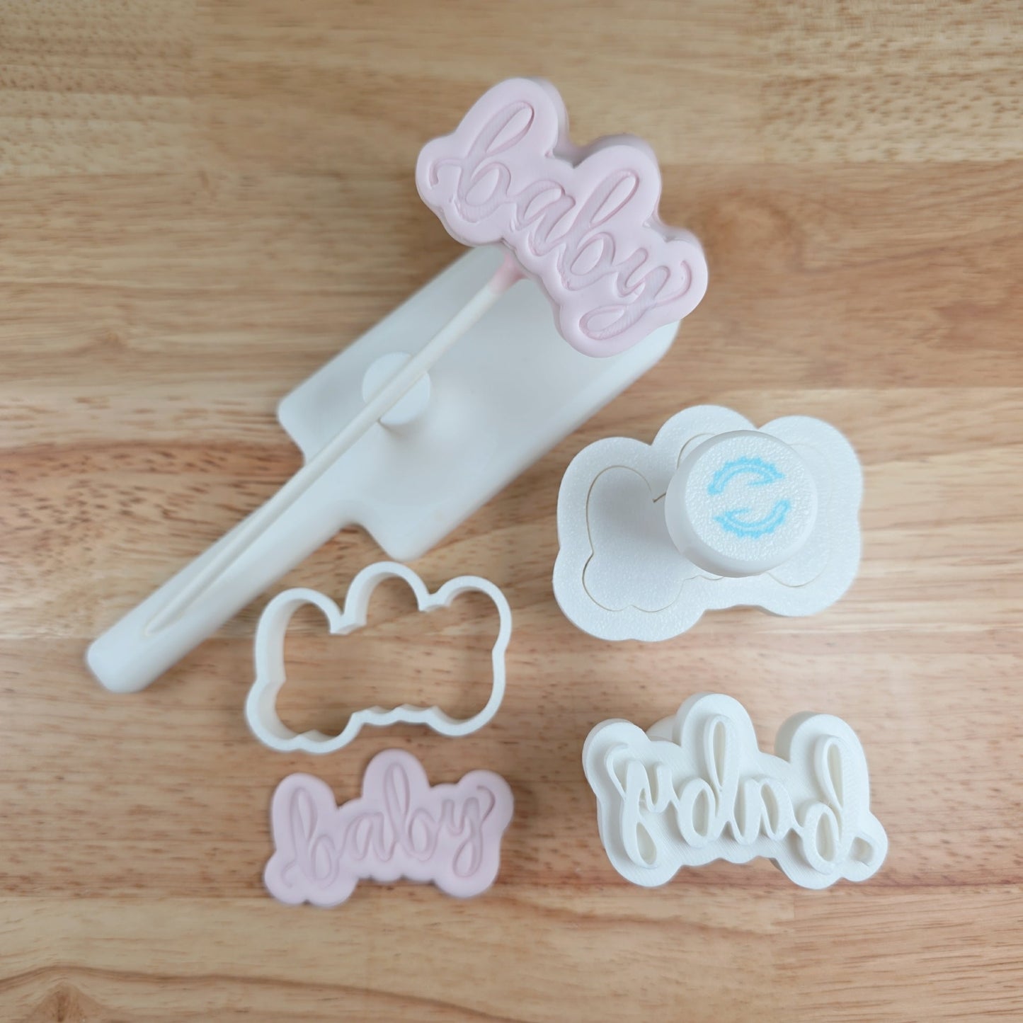 Baby Shower Cake Pop Set | Baby Bottle Mold, Baby Cake Pop Cutters and Embossing Stamps