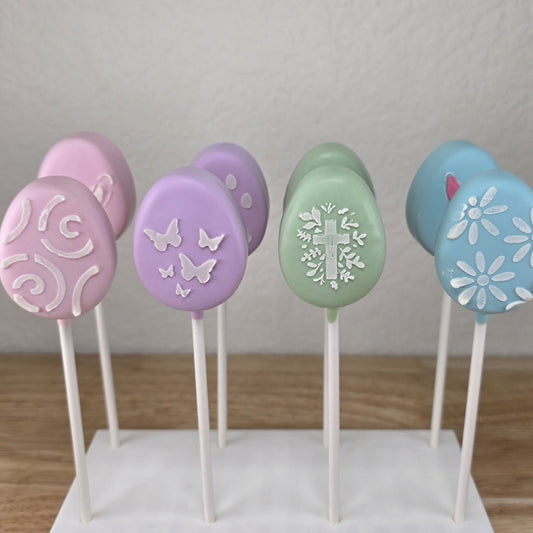 Easter Egg Cake Pop Cutter – Works with our Easter Stencils