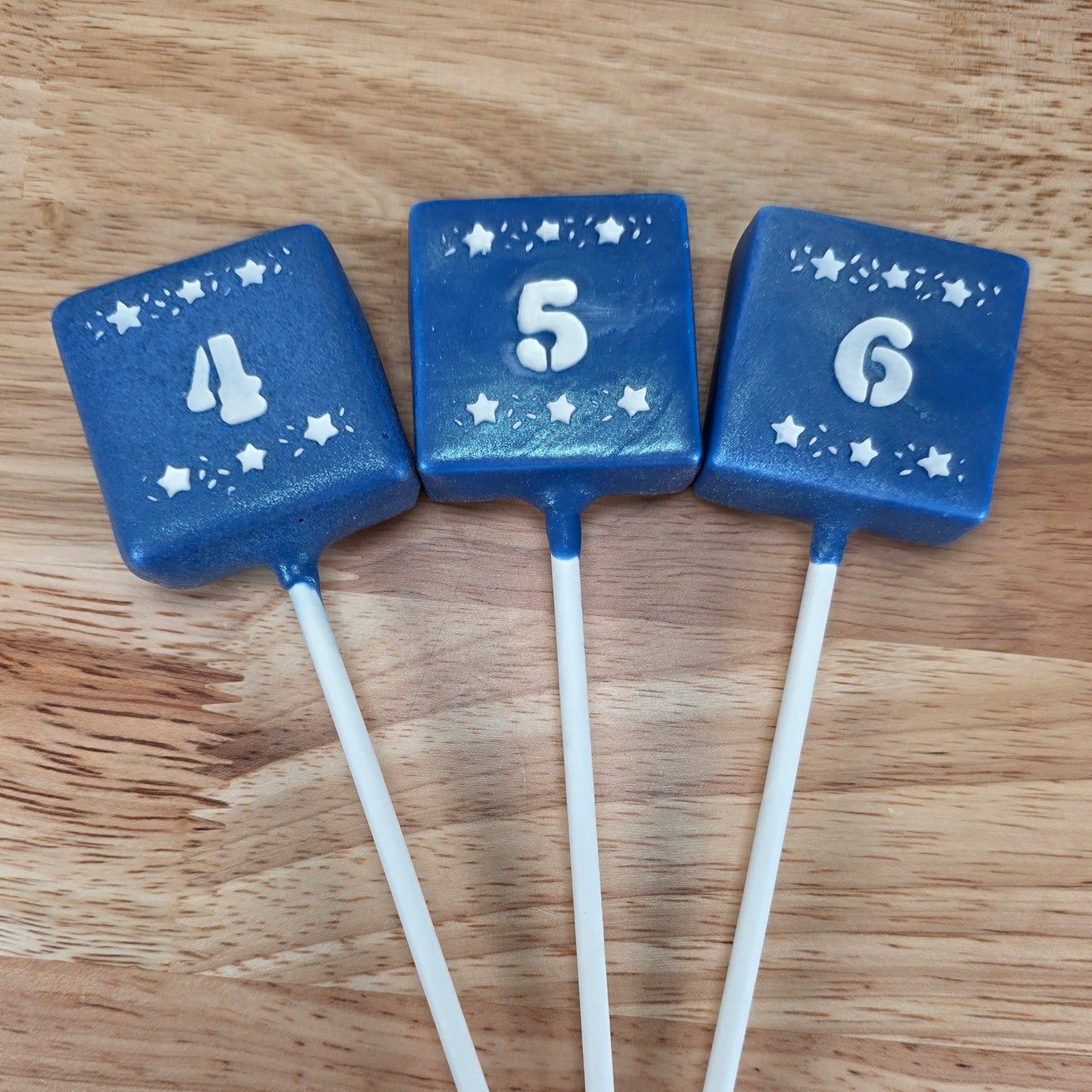 Cake Pop Number Stencil Set – 0.5” Tall Single Digit Stencils for Small Treats