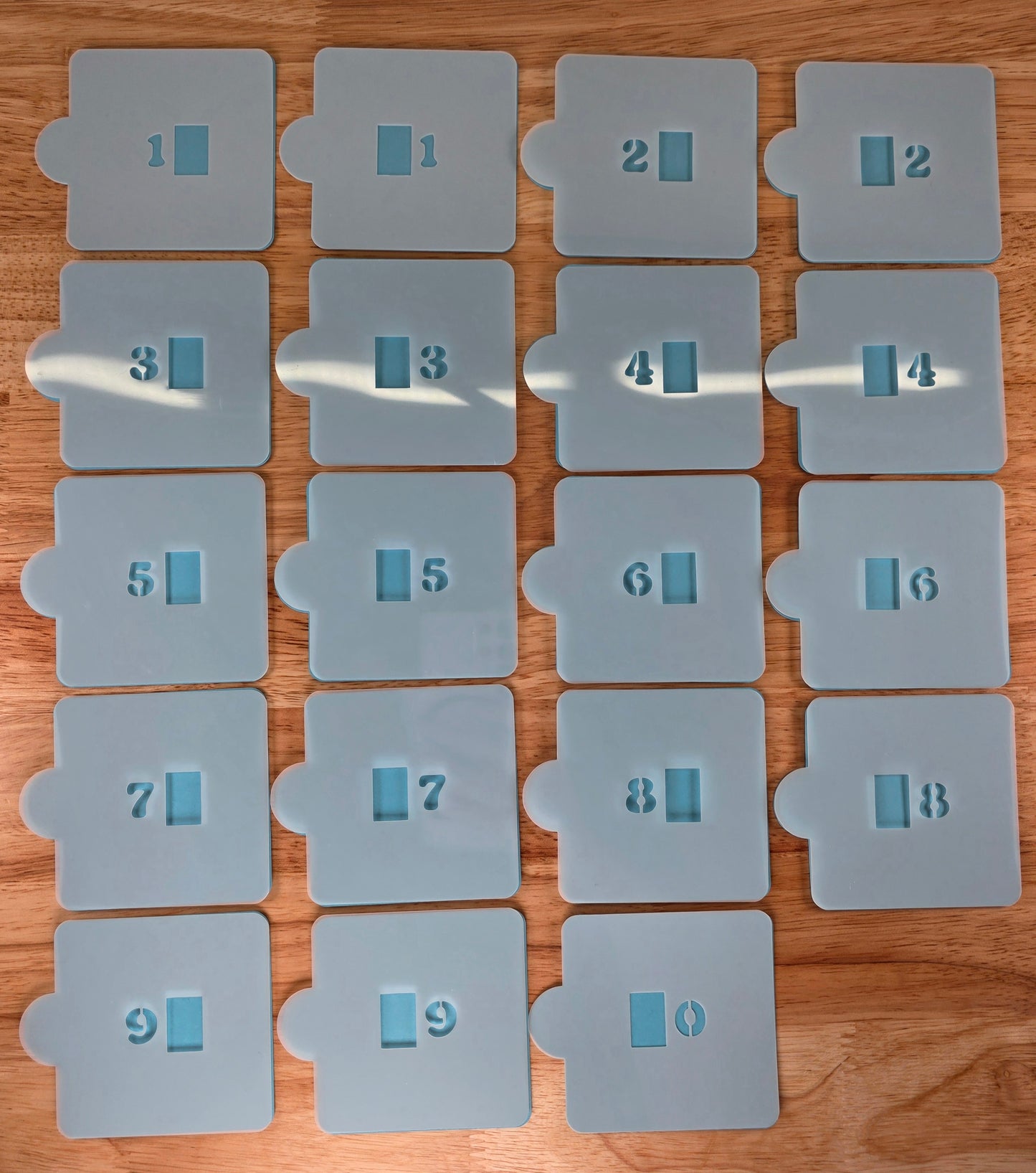 Double Digit Number Stencil Set for Cake Pops | 2 Digit Birthday Age Stencils