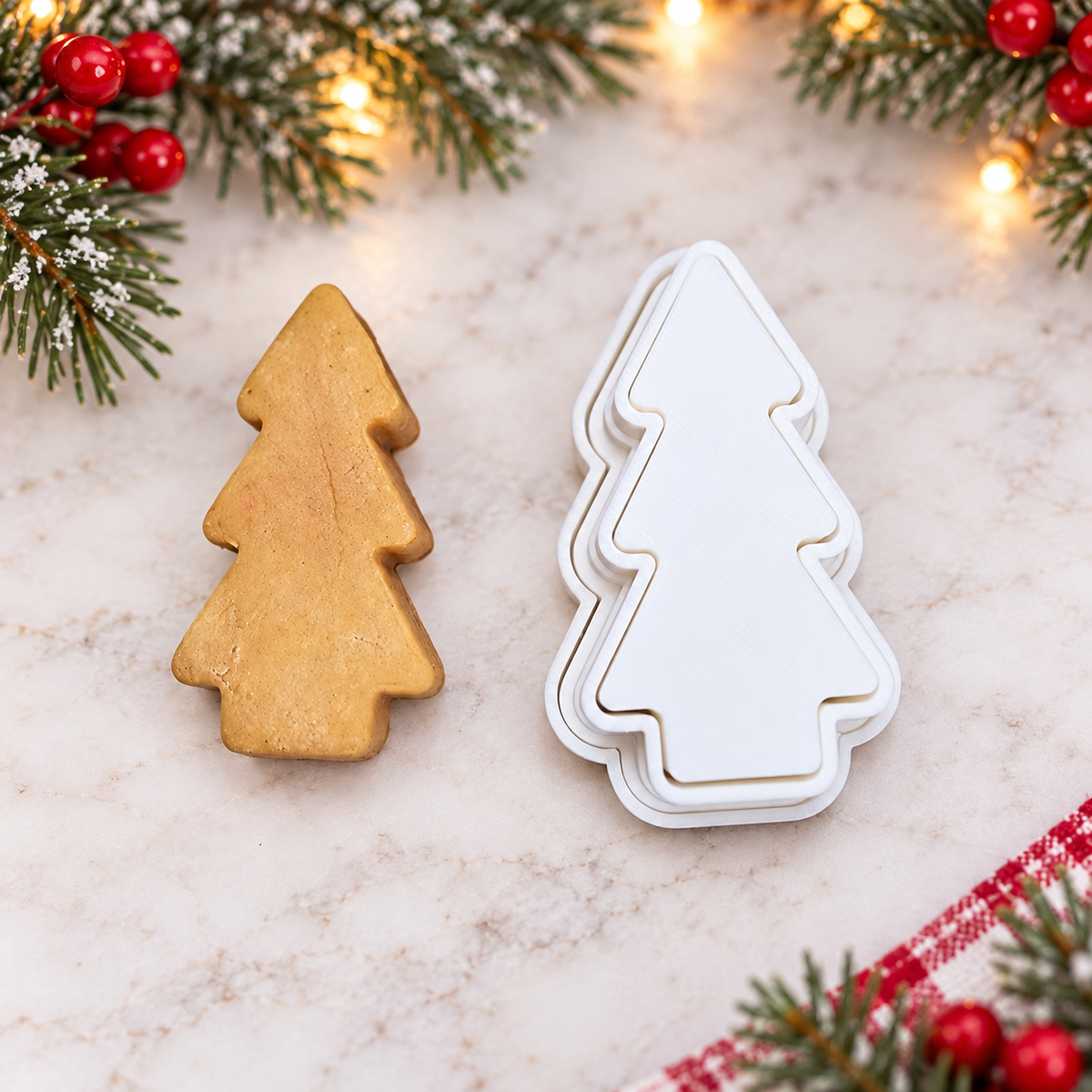 Christmas Tree Cake Pop Cutter with Matching Plunger