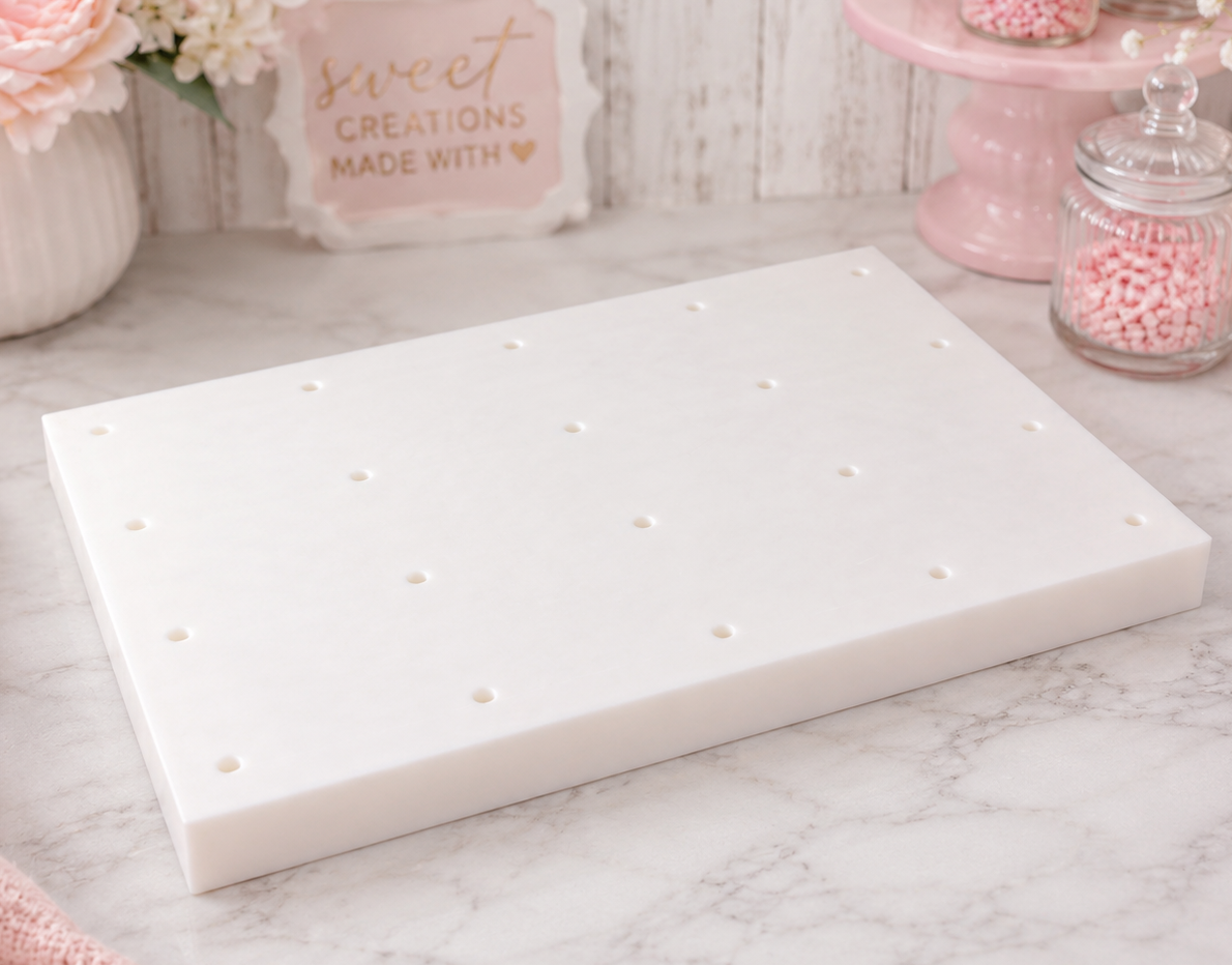 Cake pop stand 24 hole in white - 3D printed dipping drying and display rack