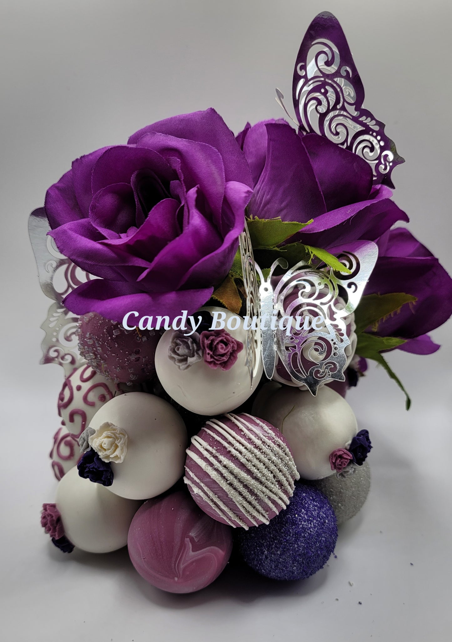Flower Bouquet Cone Cake Pop Tower Stand Candy Kebab Stand Candy display Cake pop display
