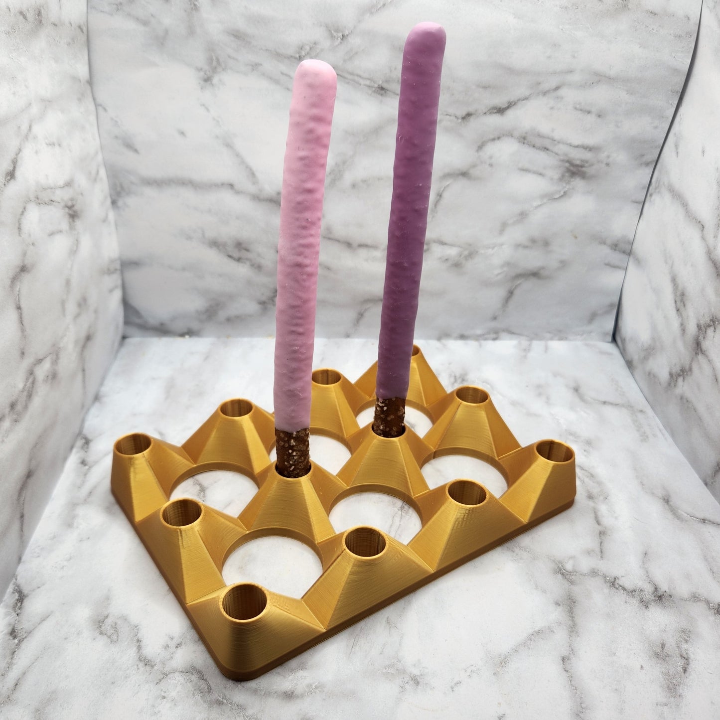 12 Hole Volcano Pretzel Rod Stand