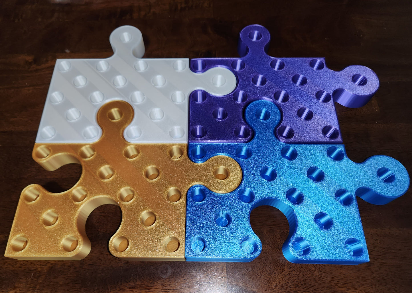 18 Hole Pretzel Rod stand Puzzle Pieces