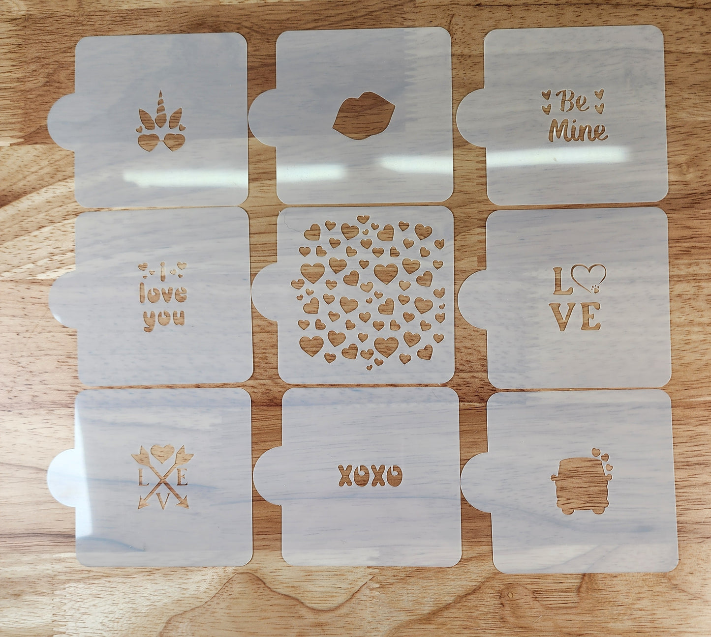 Valentine Cake Pop Stencil Set