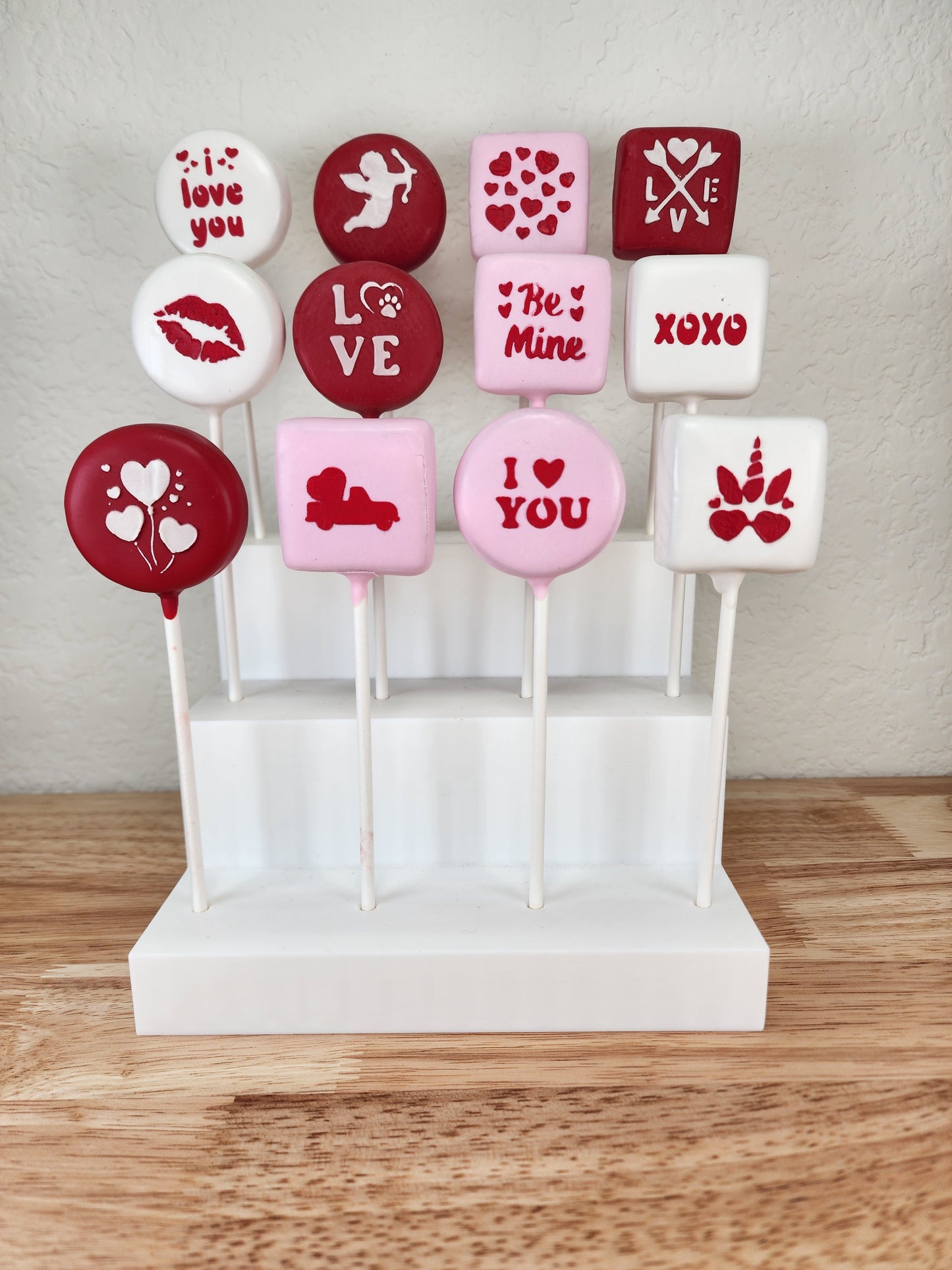 Valentine Cake Pop Stencil Set