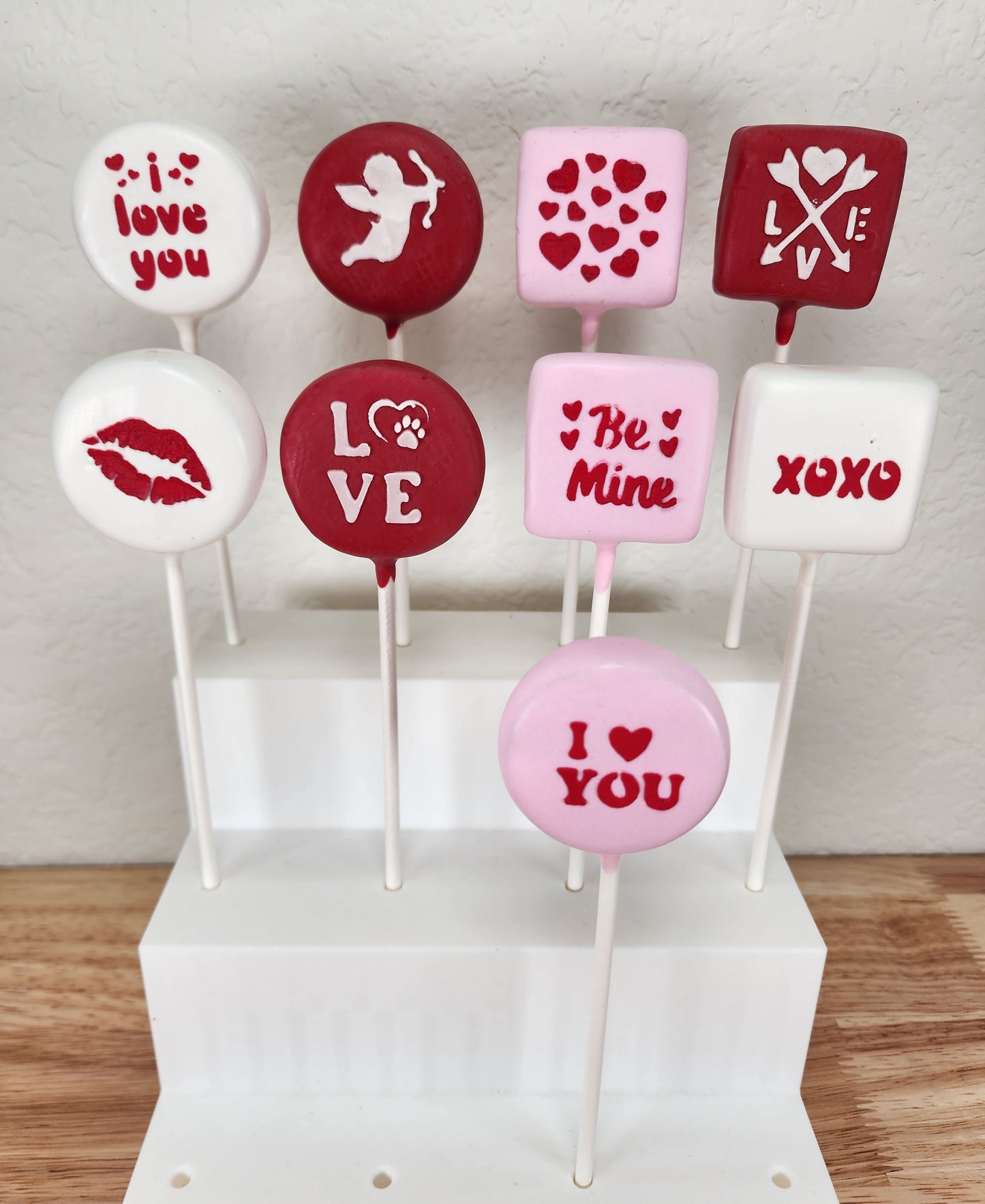 Valentine Cake Pop Stencil Set