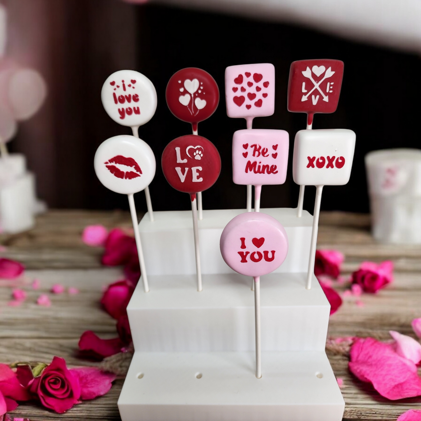 Valentine Cake Pop Stencil Set