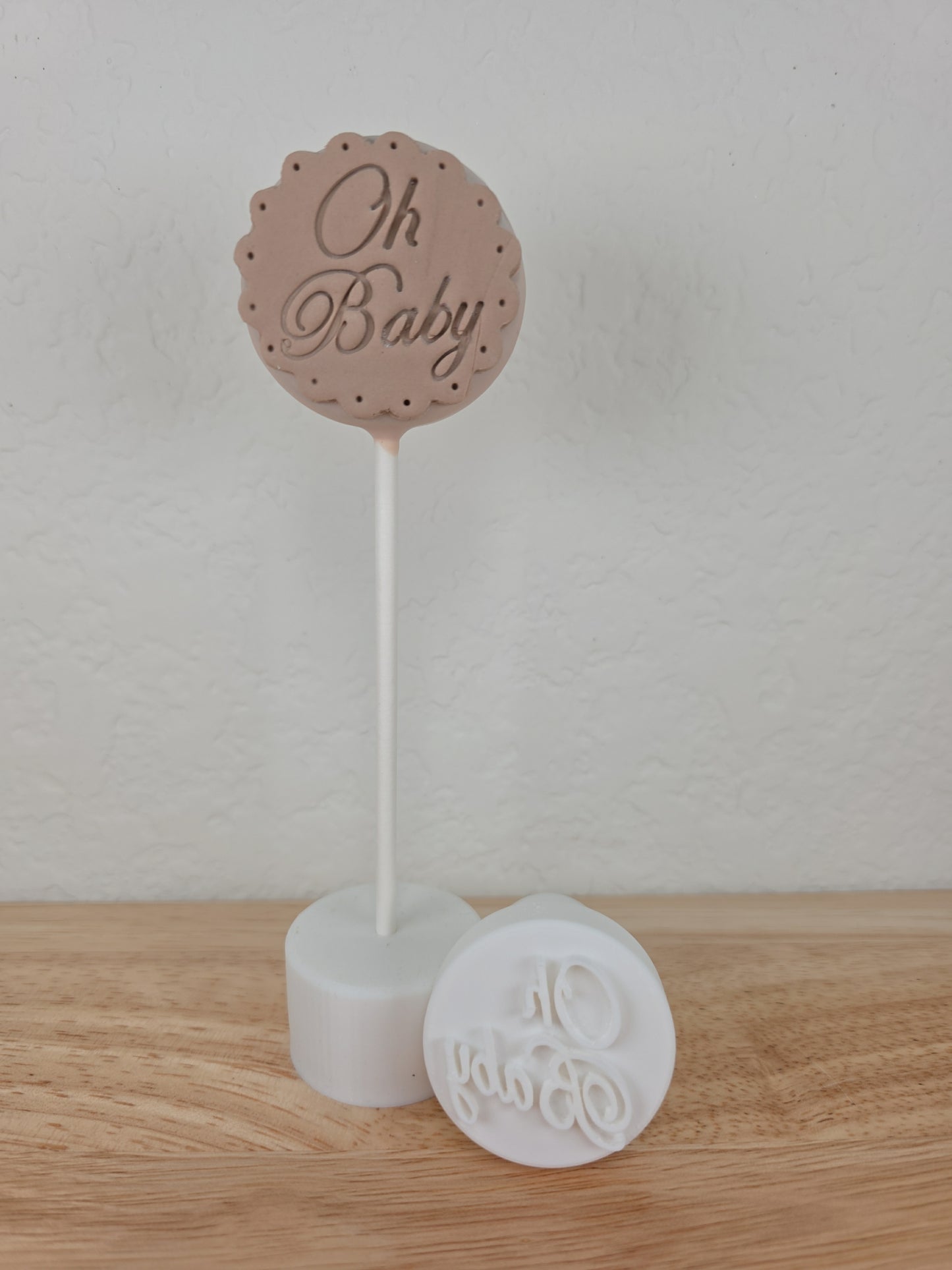 Oh Baby Embossing Stamp | Cake Pop and Fondant Embosser | Cookie and Dessert Stamp