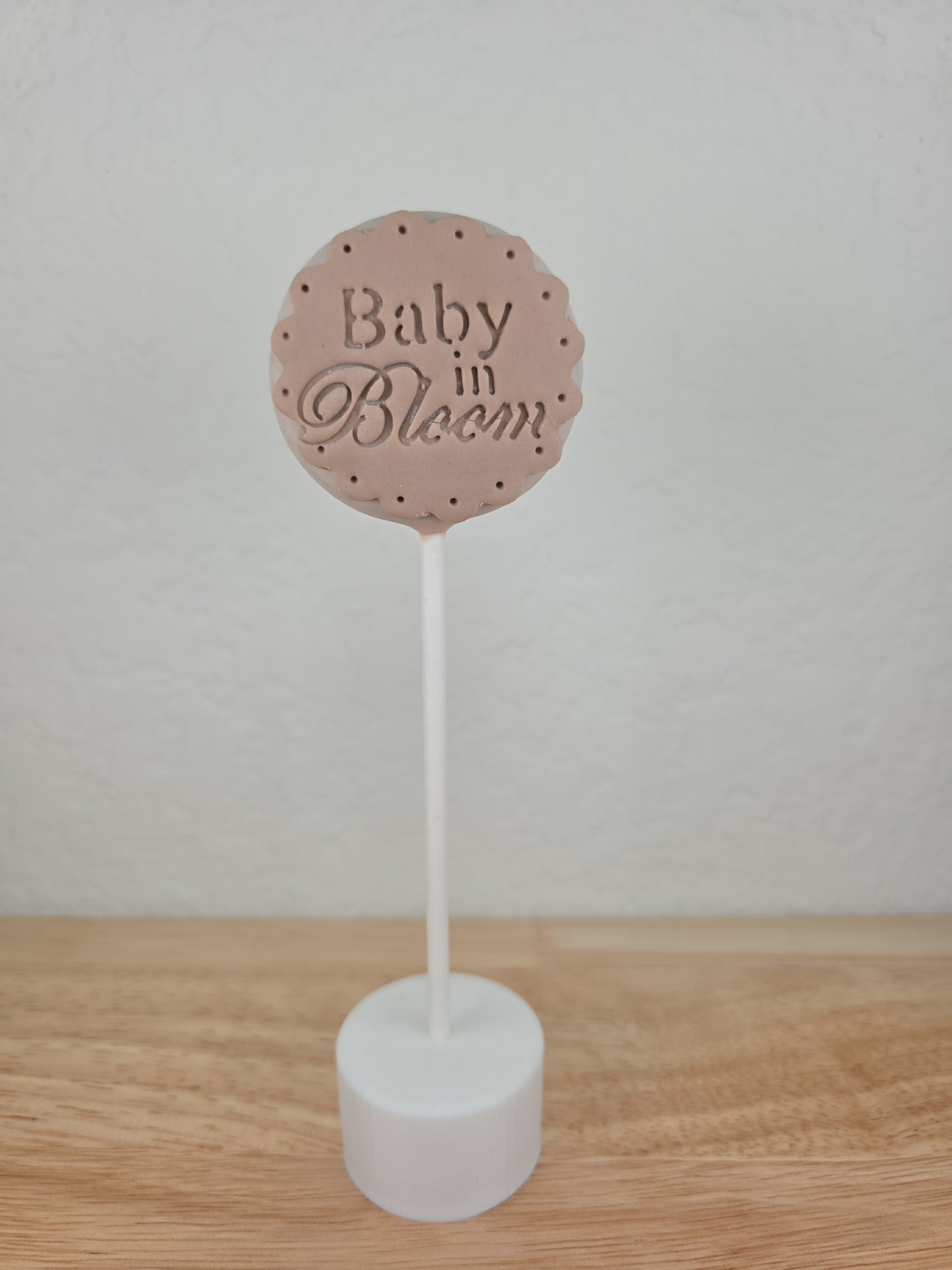 Baby in Bloom Embossing Stamp | Cake Pop and Fondant Embosser | Cookie and Dessert Stamp