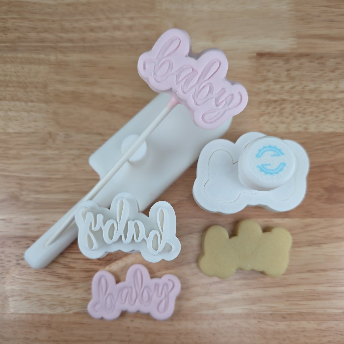 Baby Cake Pop Cutter & Stamp Set | Baby Shower Cake Pop Decorating Set
