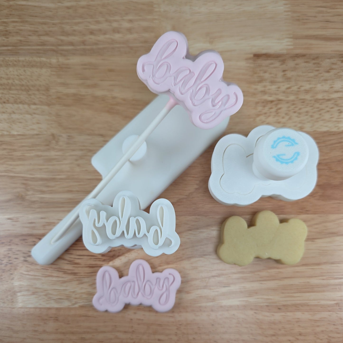 Baby Cake Pop Cutter & Stamp Set | Baby Shower Cake Pop Decorating Set