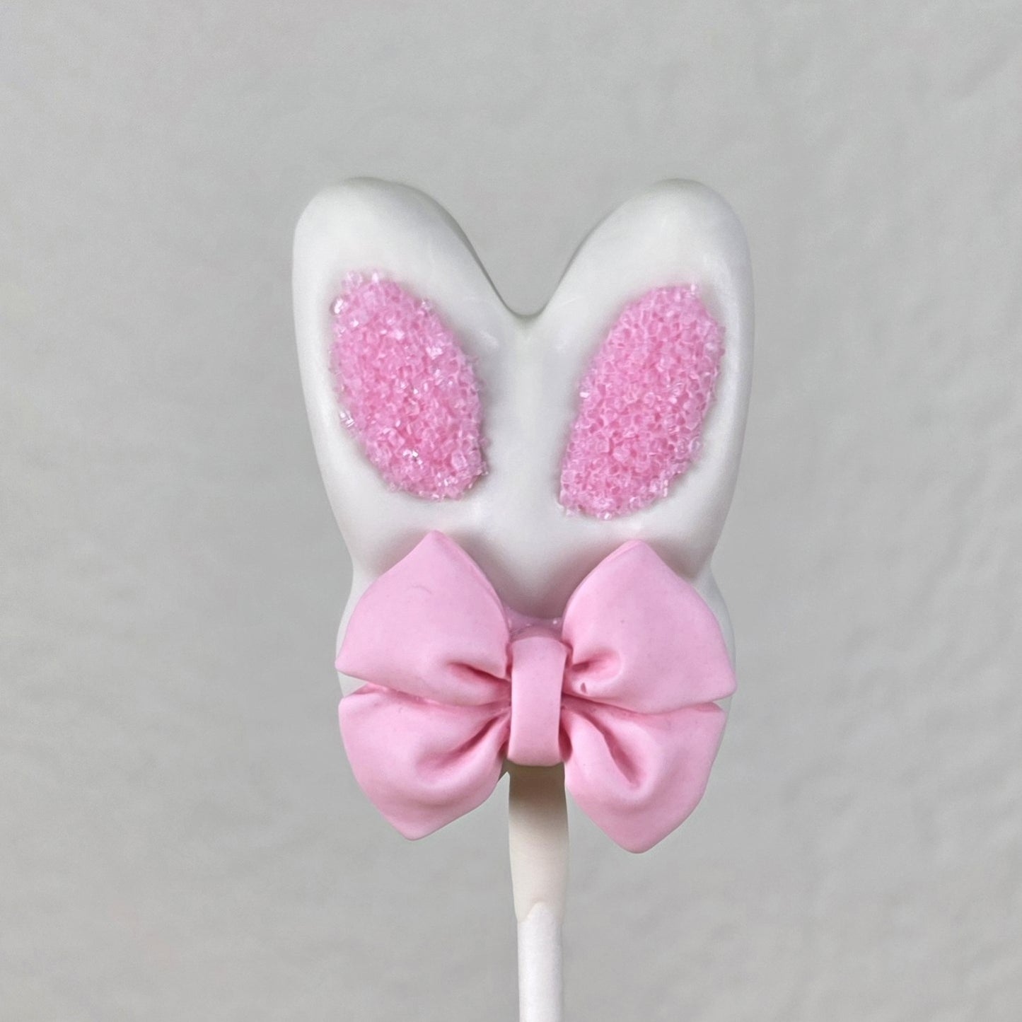 Bunny Ear Cake Pop Cutter with Bow / Personalization Indent