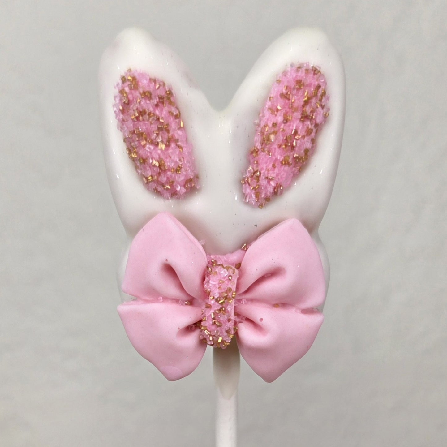 Bunny Ear Cake Pop Cutter with Bow / Personalization Indent