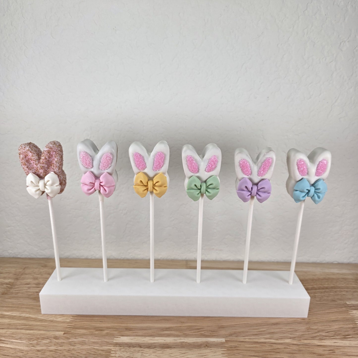 Bunny Ear Cake Pop Cutter with Bow / Personalization Indent