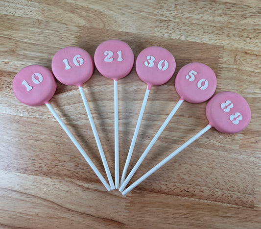 Double Digit Number Stencil Set for Cake Pops | 2 Digit Birthday Age Stencils