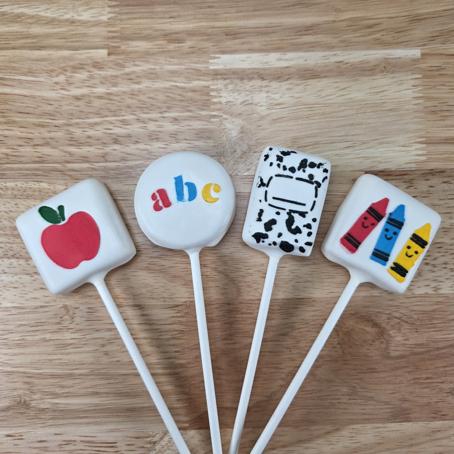 Teacher Appreciation Icon Stencil Set for cake pops and small treats
