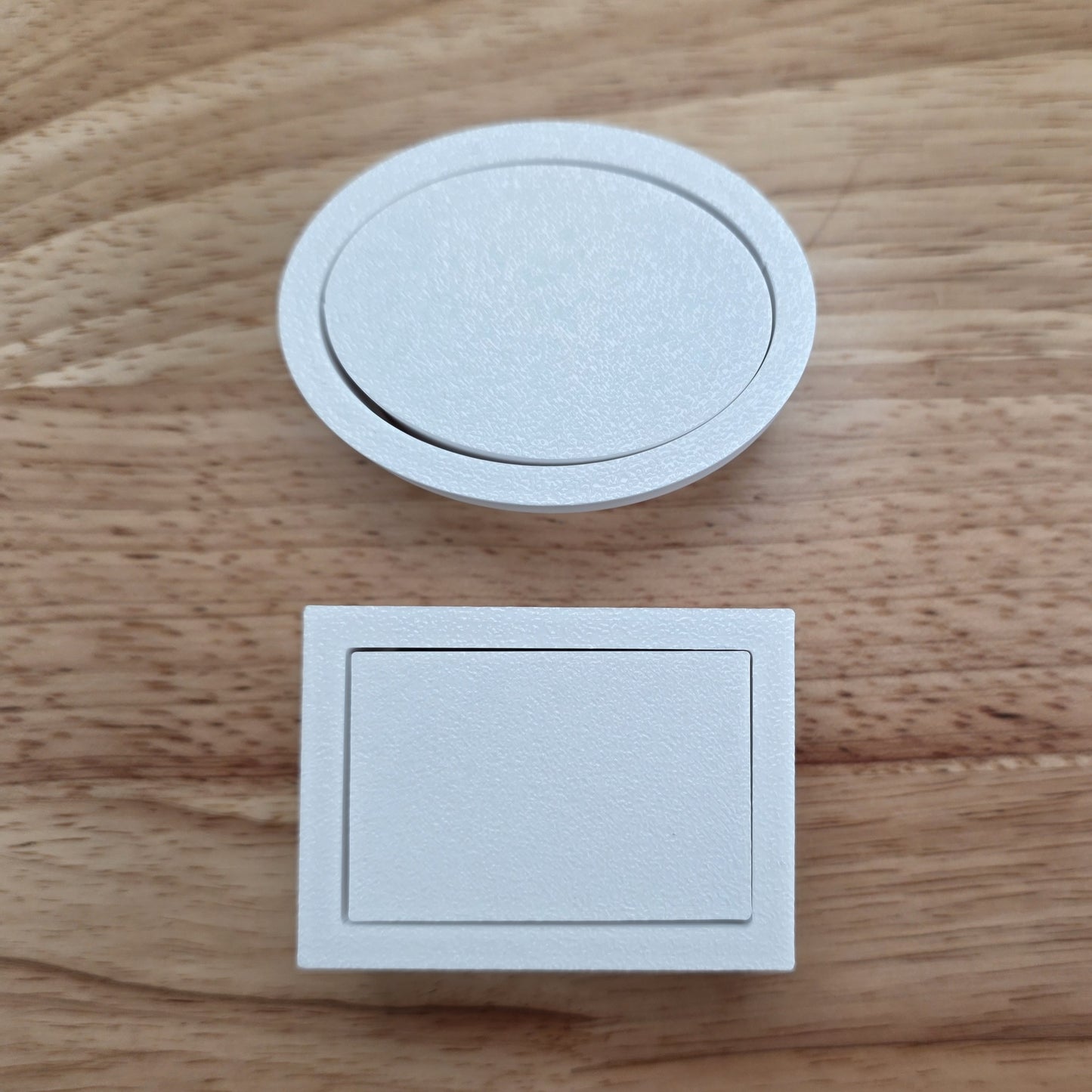 Plaque Cutter – Oval & Rectangle Cake Pop and Cookie Cutters