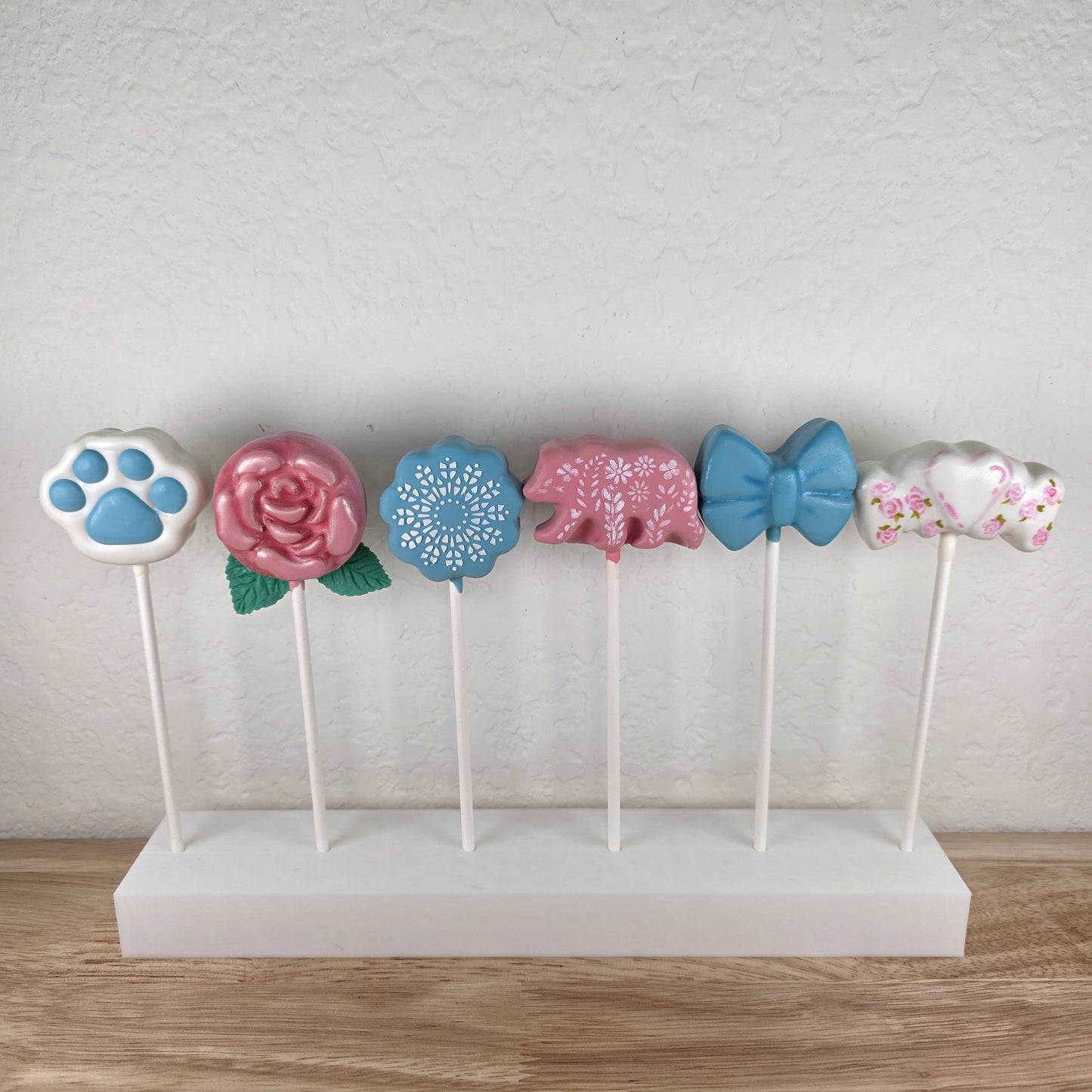 Mother's Day Cake Pop Stencils – Lace, Mama Bear, Dog Mom Designs