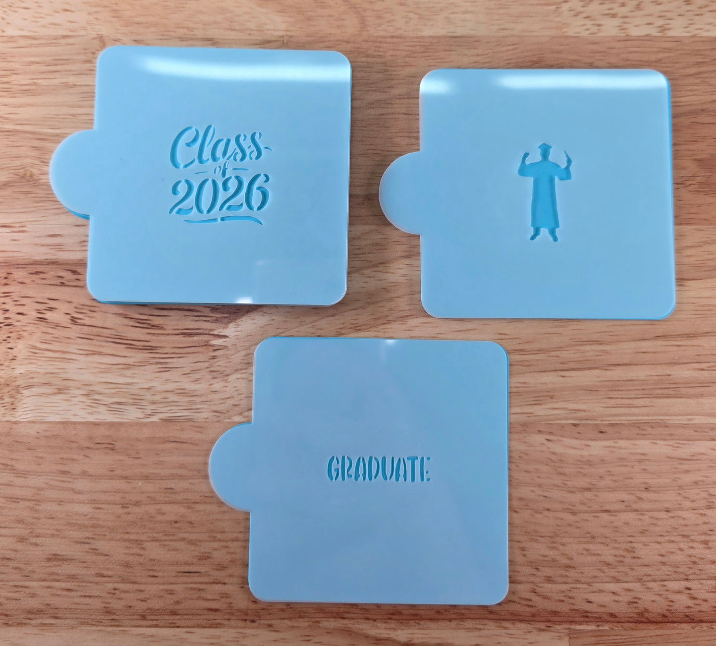 Graduation stencils for cake pops and small treats