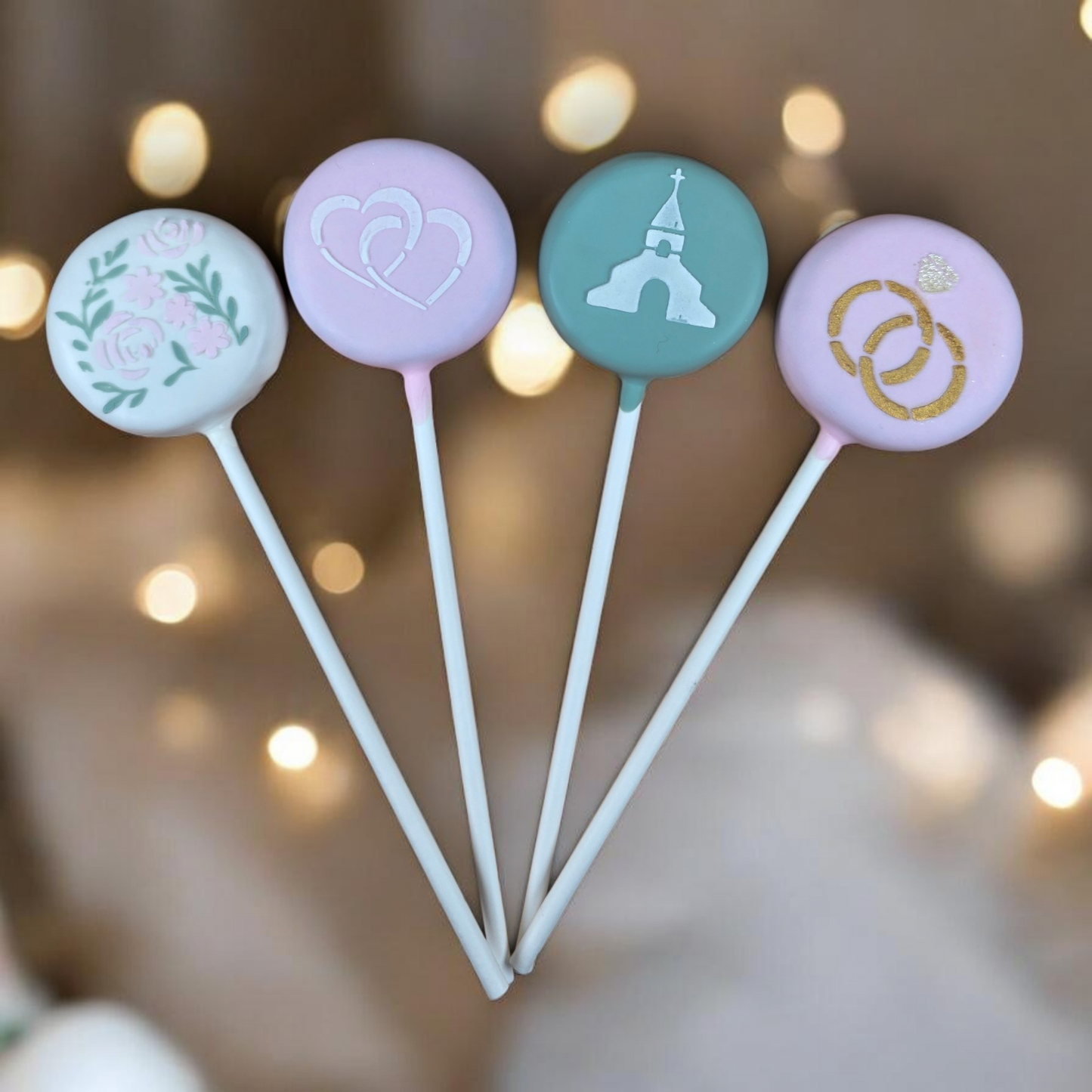 Wedding Stencil Set for cake pops and small treats