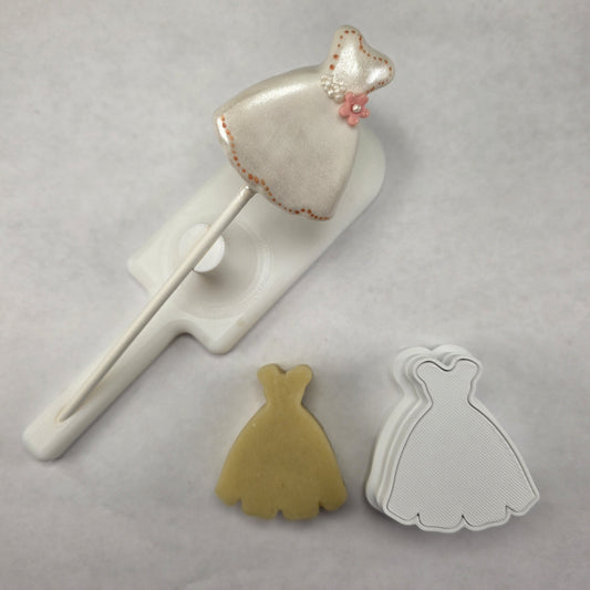 Wedding Dress Cake pop Cutter