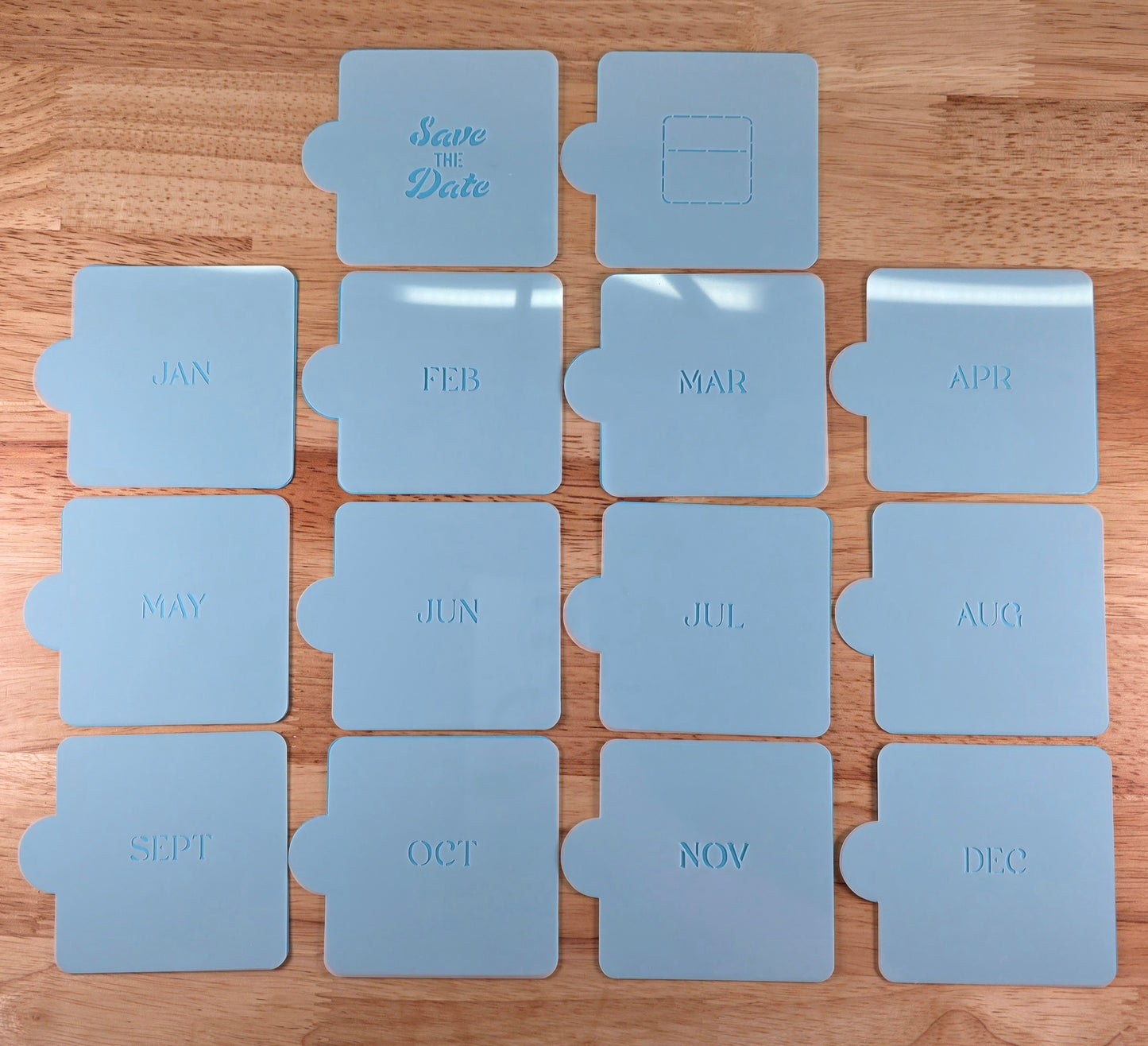 Save the Date Stencil Set cake pops and small treats