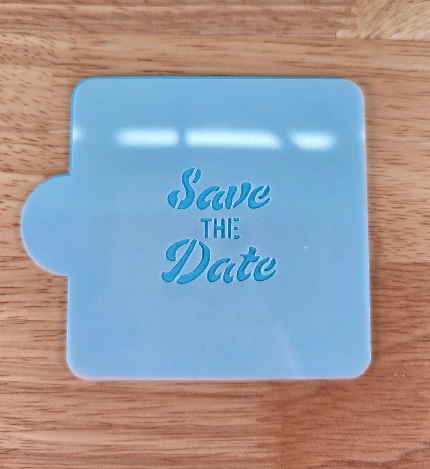 Save the Date Stencil Set cake pops and small treats