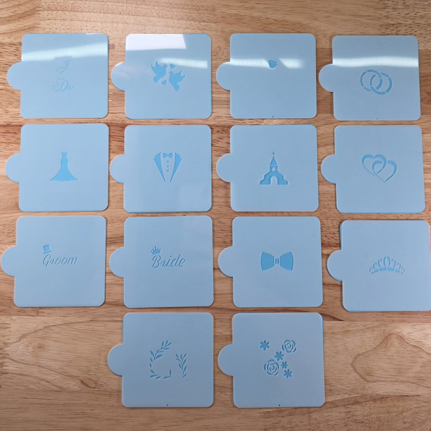 Wedding Stencil Set for cake pops and small treats