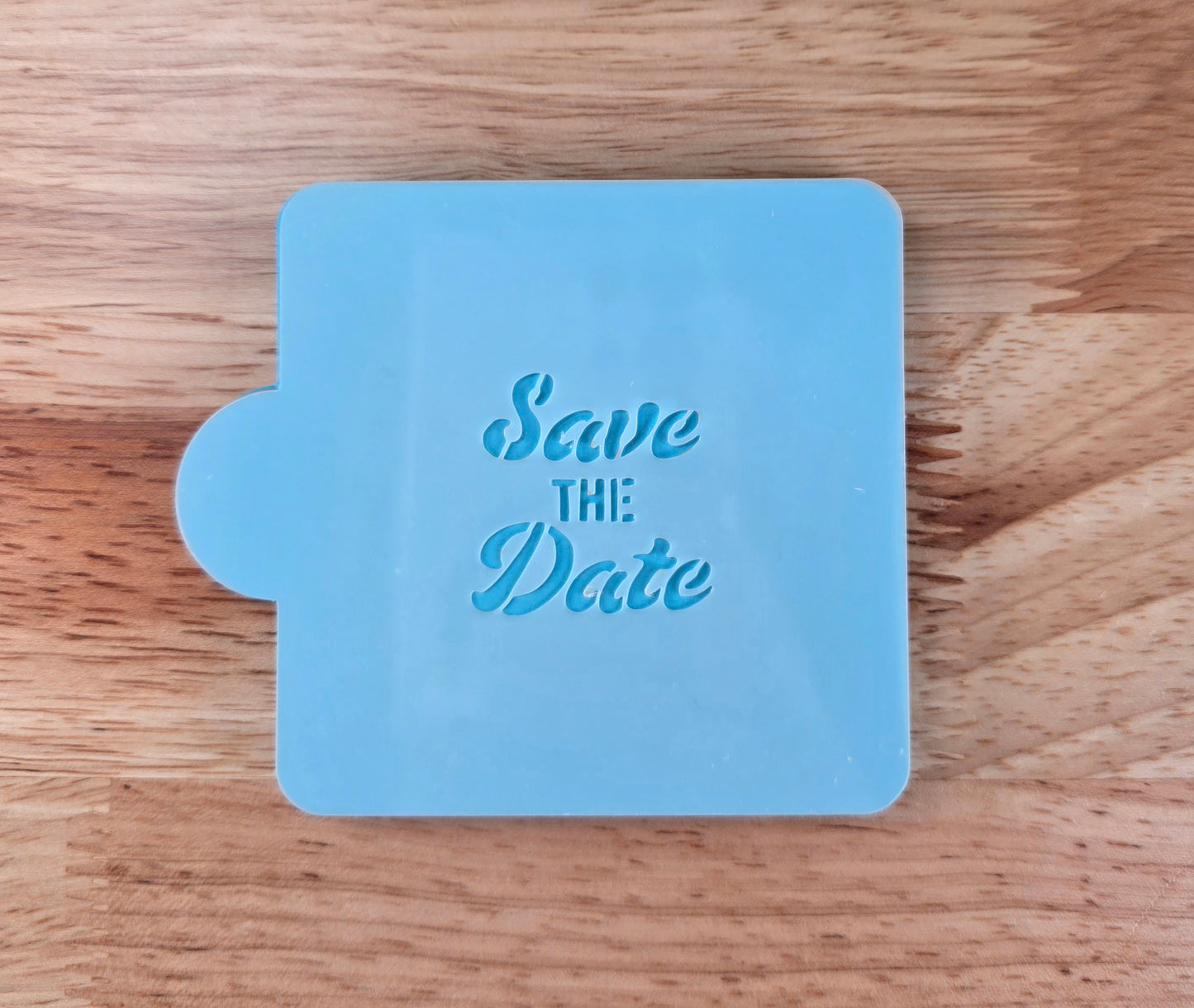 Save the Date Stencil Set cake pops and small treats