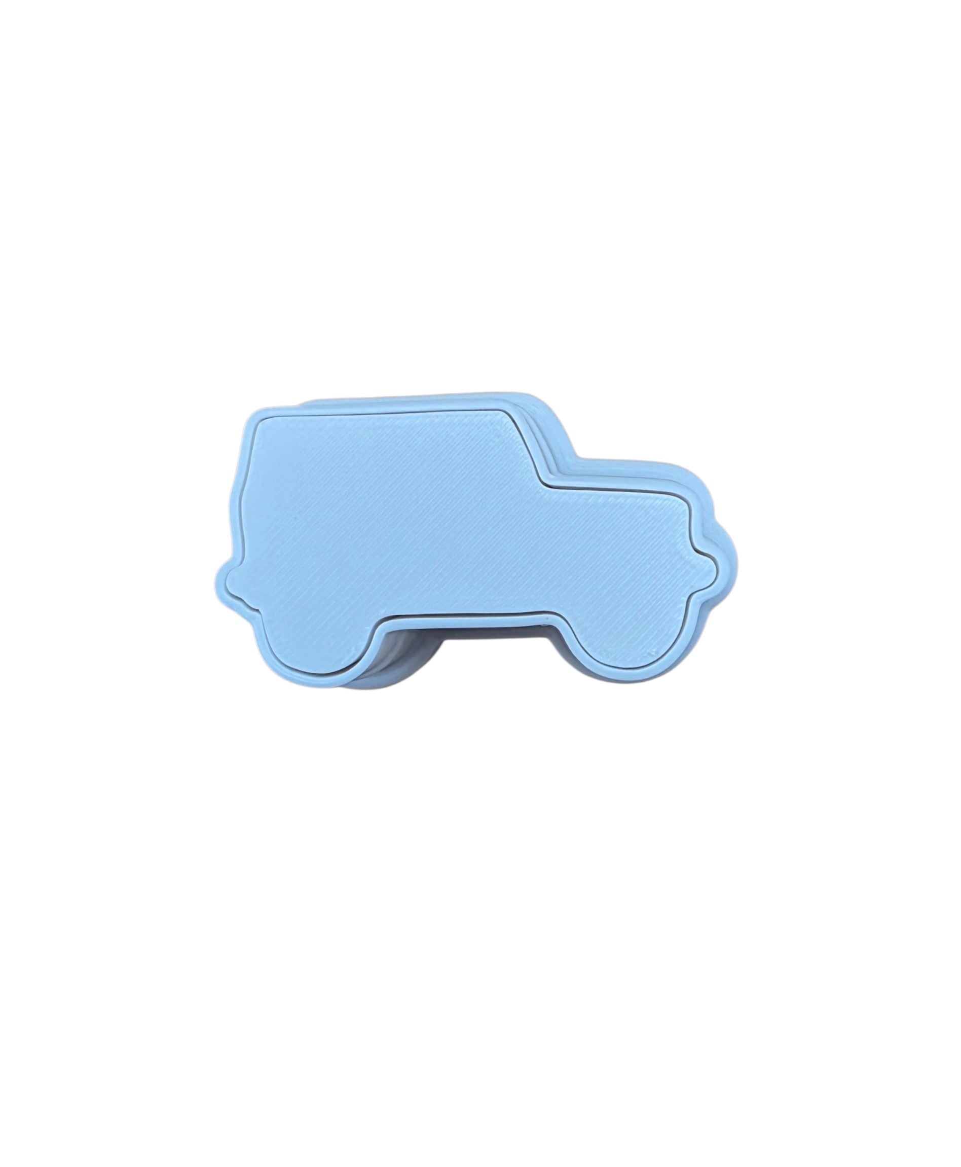 Off-road SUV cake pop cutter - 3D printed vehicle shaped cake pop cutter by HGB3D
