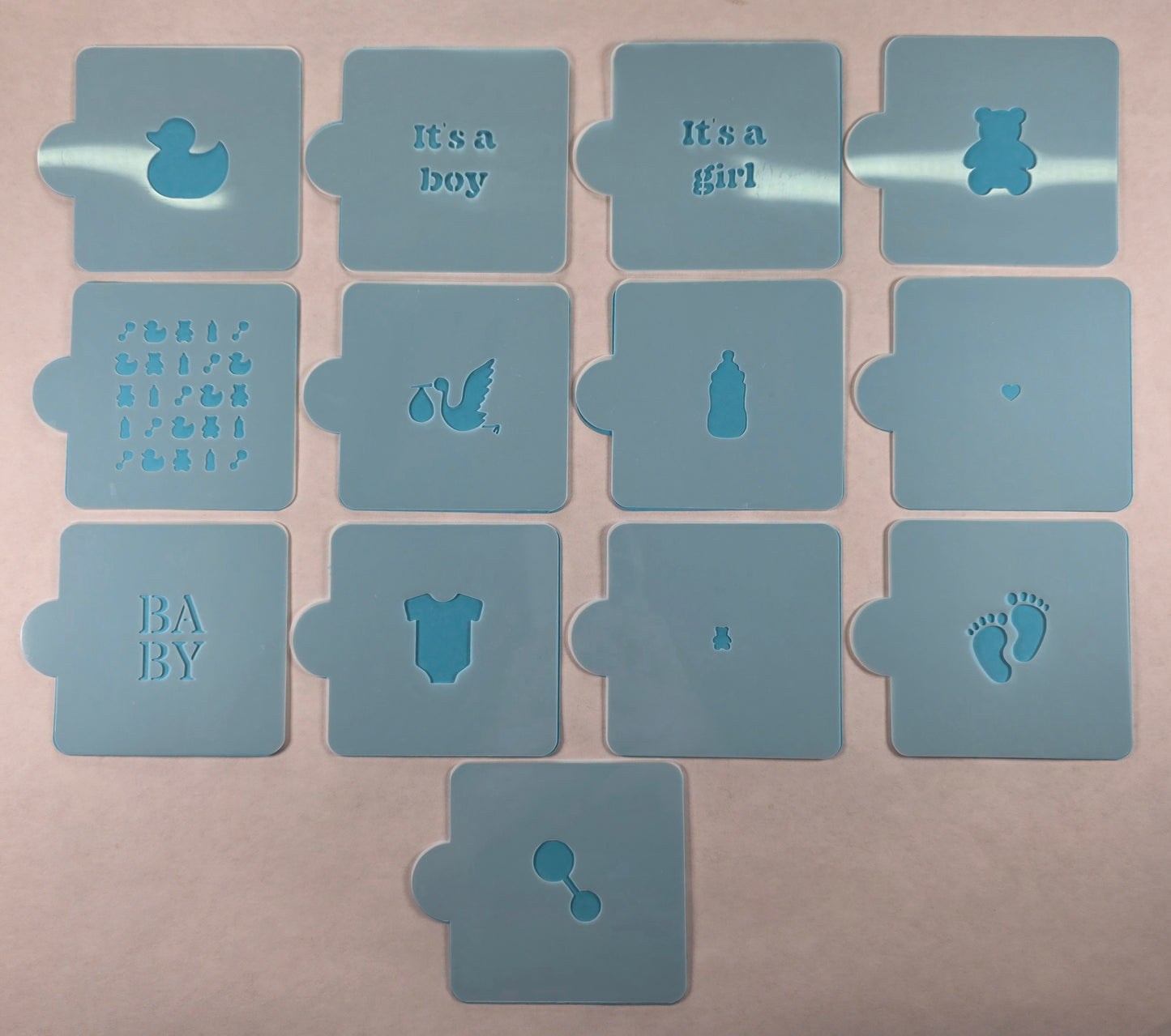 Baby Shower Cake Pop Stencil Set | Baby Stencils for Cake Pops, Cookies and More