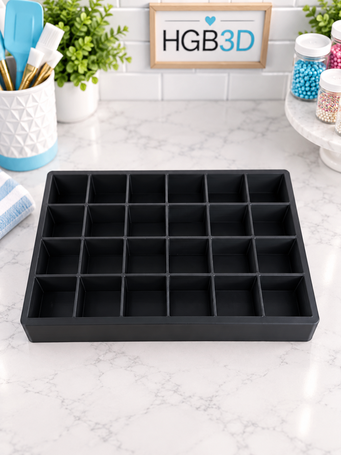 24-Hole empty Poppy Paint Caddy
