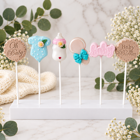 Baby Shower Cake Pop Set | Baby Bottle Mold, Baby Cake Pop Cutters and Embossing Stamps