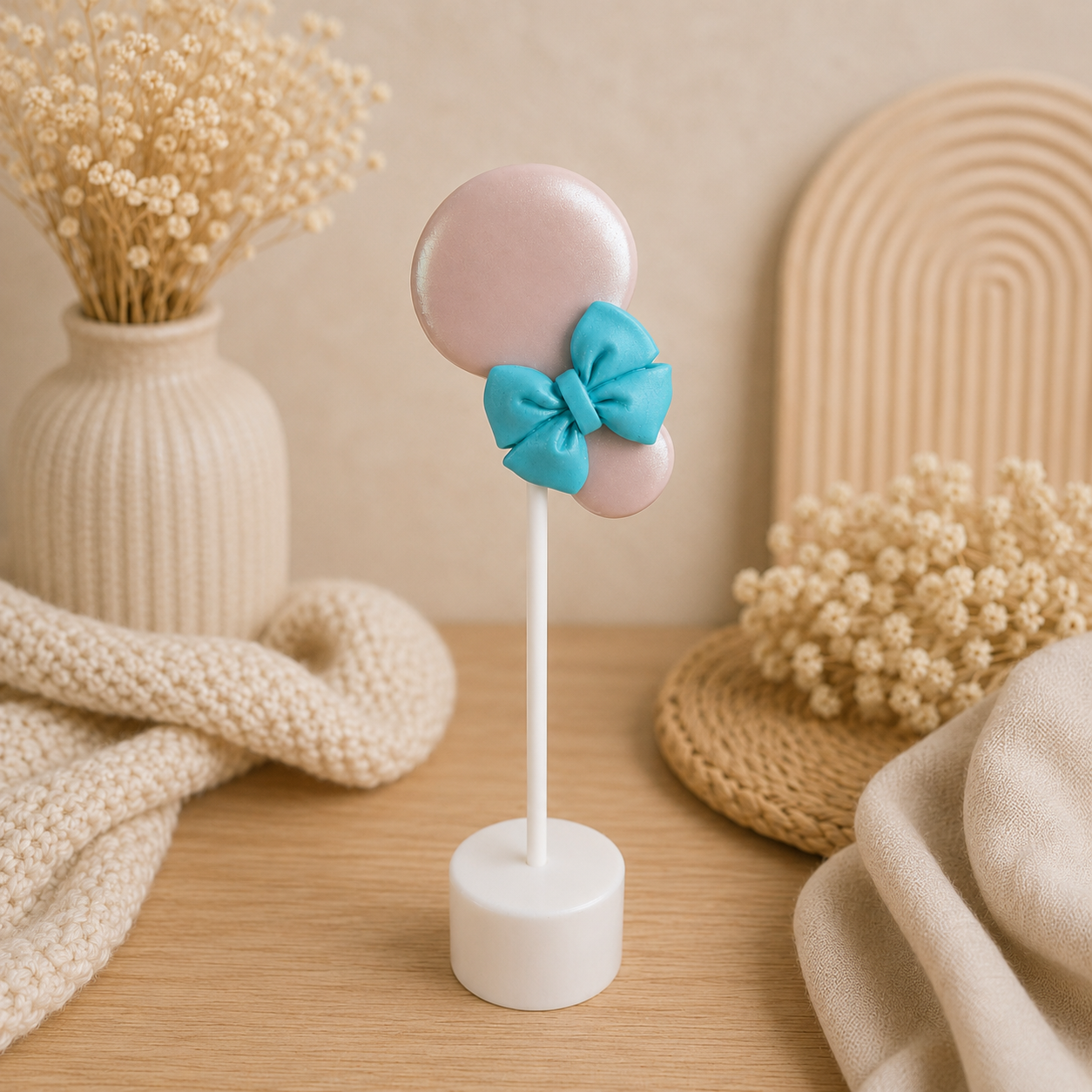 Baby rattle cake pop