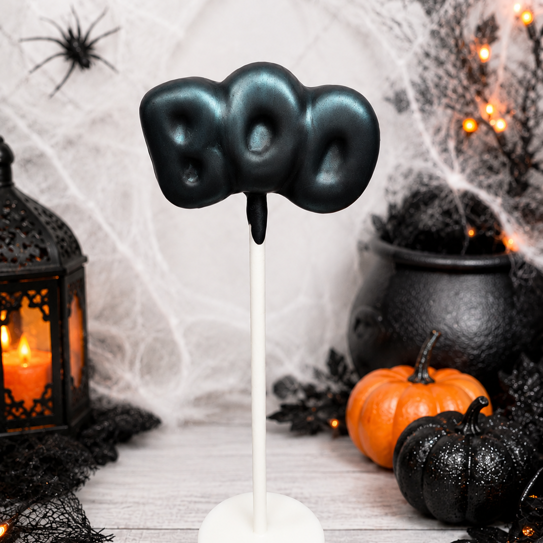 Black BOO Cake pop