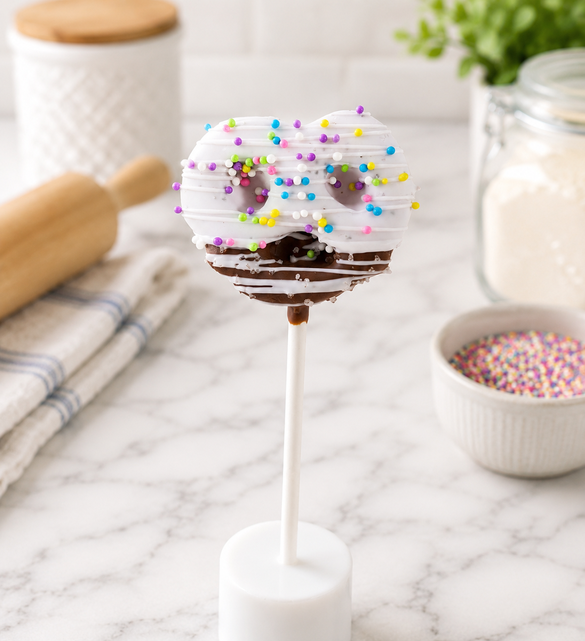 Pretzel Cake Pop Cutter with Matching Embossing Plunger | Cookie Dough, Fondant and Modeling Chocolate Tool