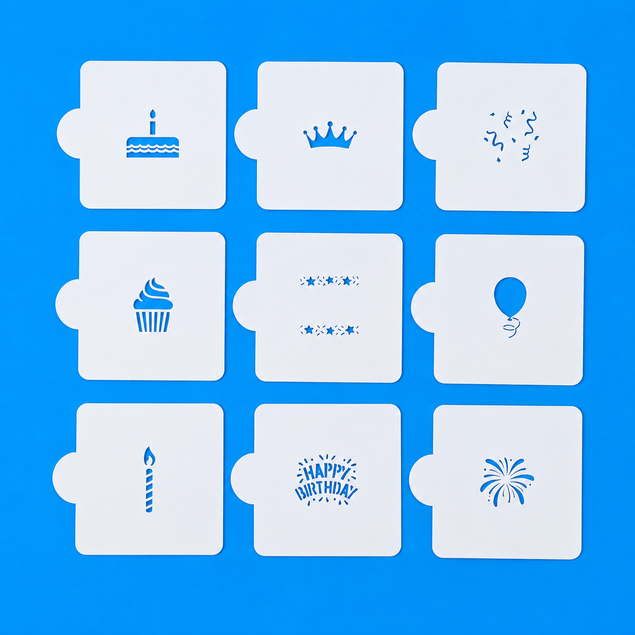 Happy Birthday Stencil Set