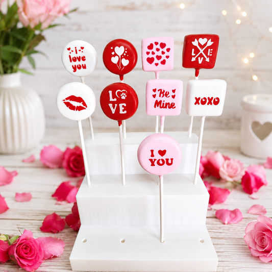Valentine Cake Pop Stencil Set