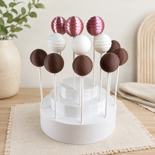 Collapsible Cake Pop Tower that holds 2 Dozen Cake Pops