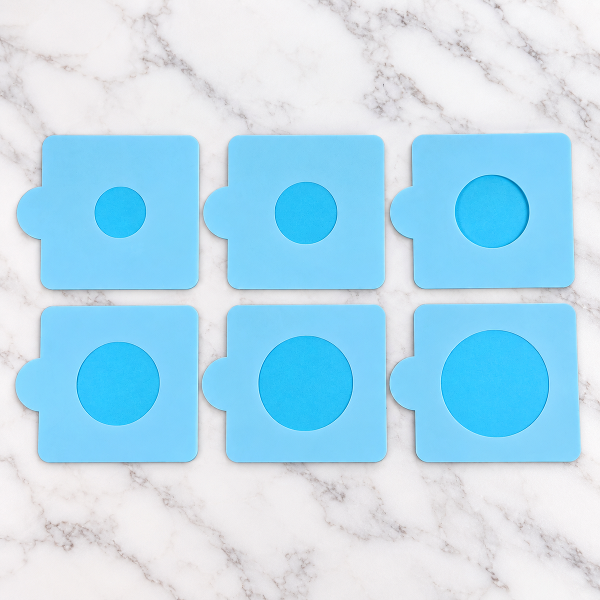 Circle edge mask stencil sets