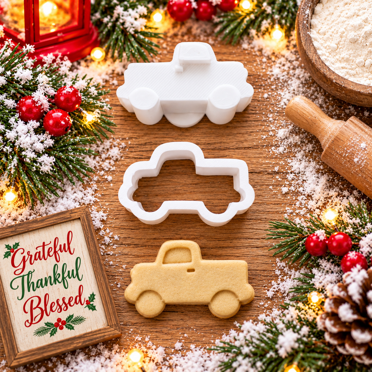Christmas Truck cake pop cutter and dough