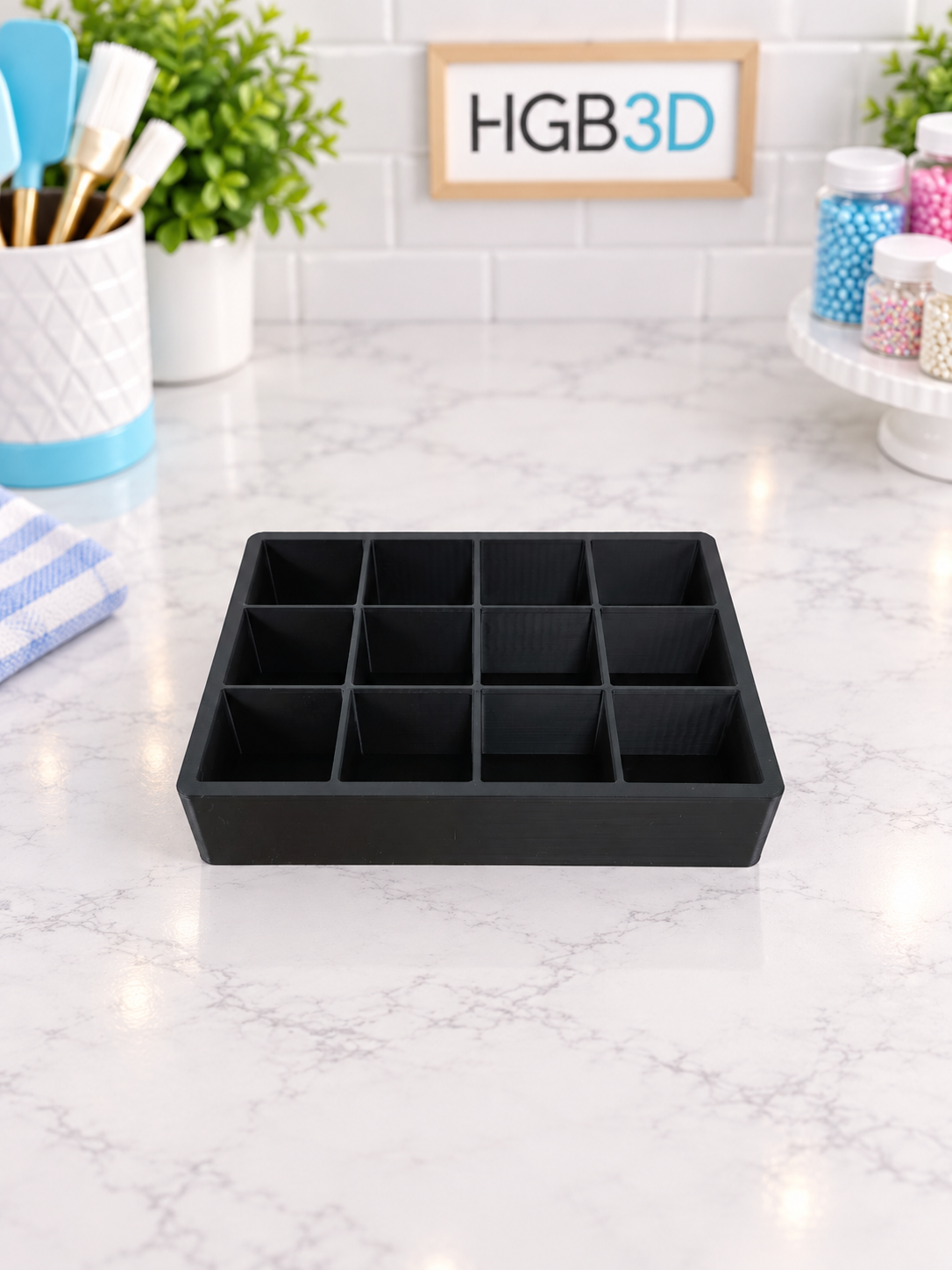 Empty 12-Hole Poppy Paint Caddy