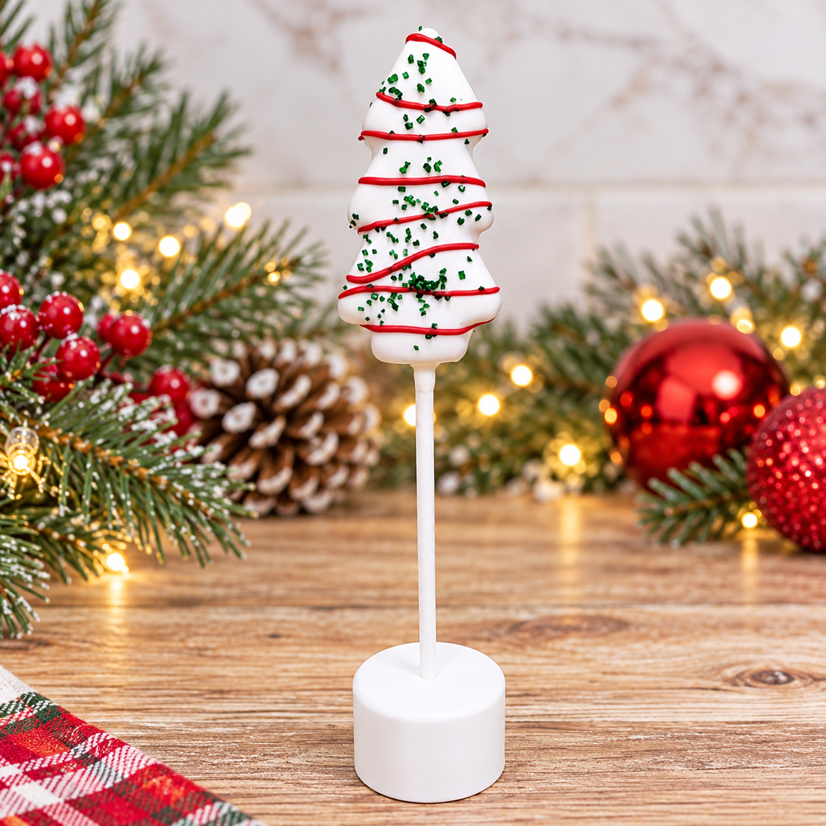 Christmas Tree Cake Pop Cutter with Matching Plunger