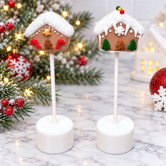 Gingerbread House Cake Pops