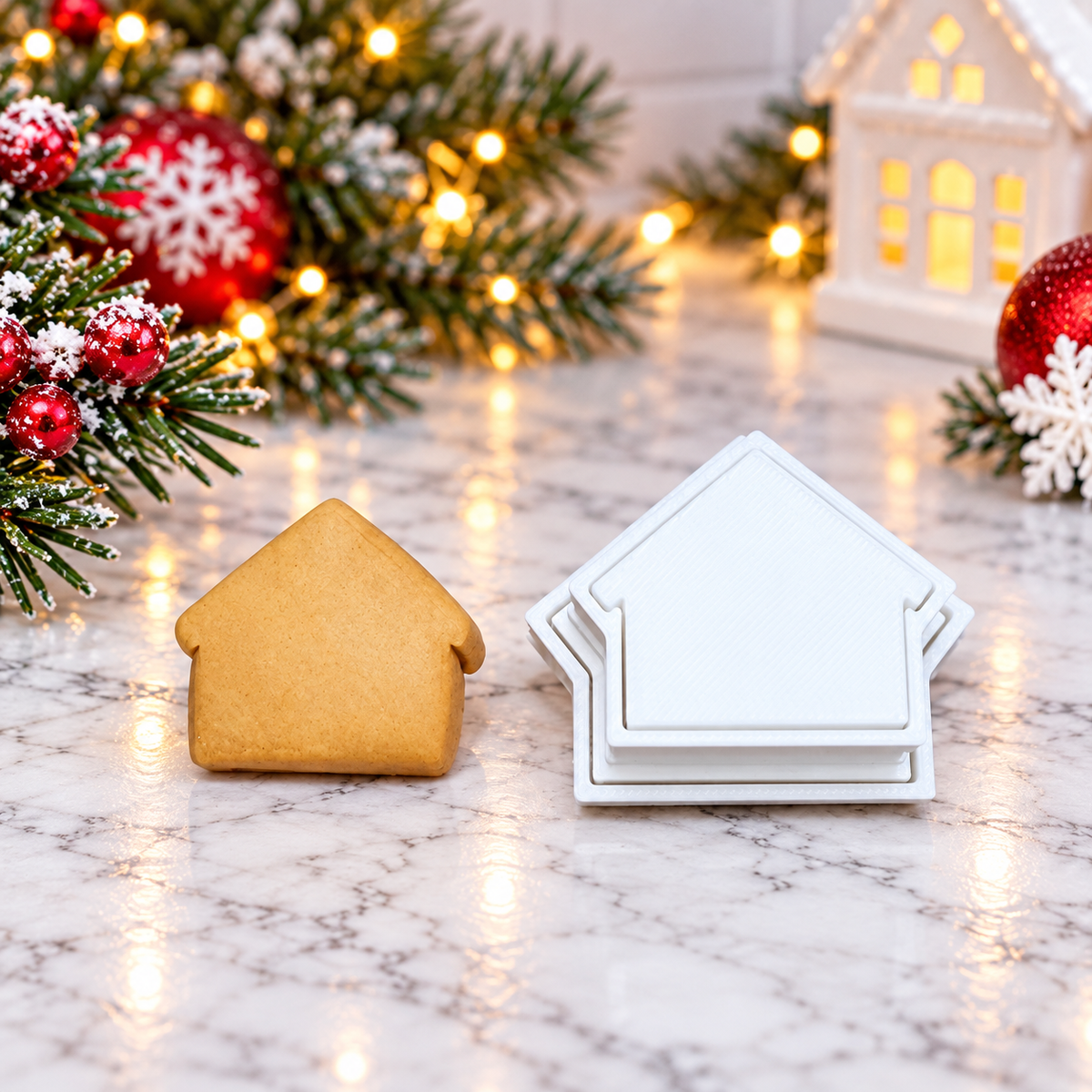 Gingerbread House Cake Pop Cutter with Matching Plunger