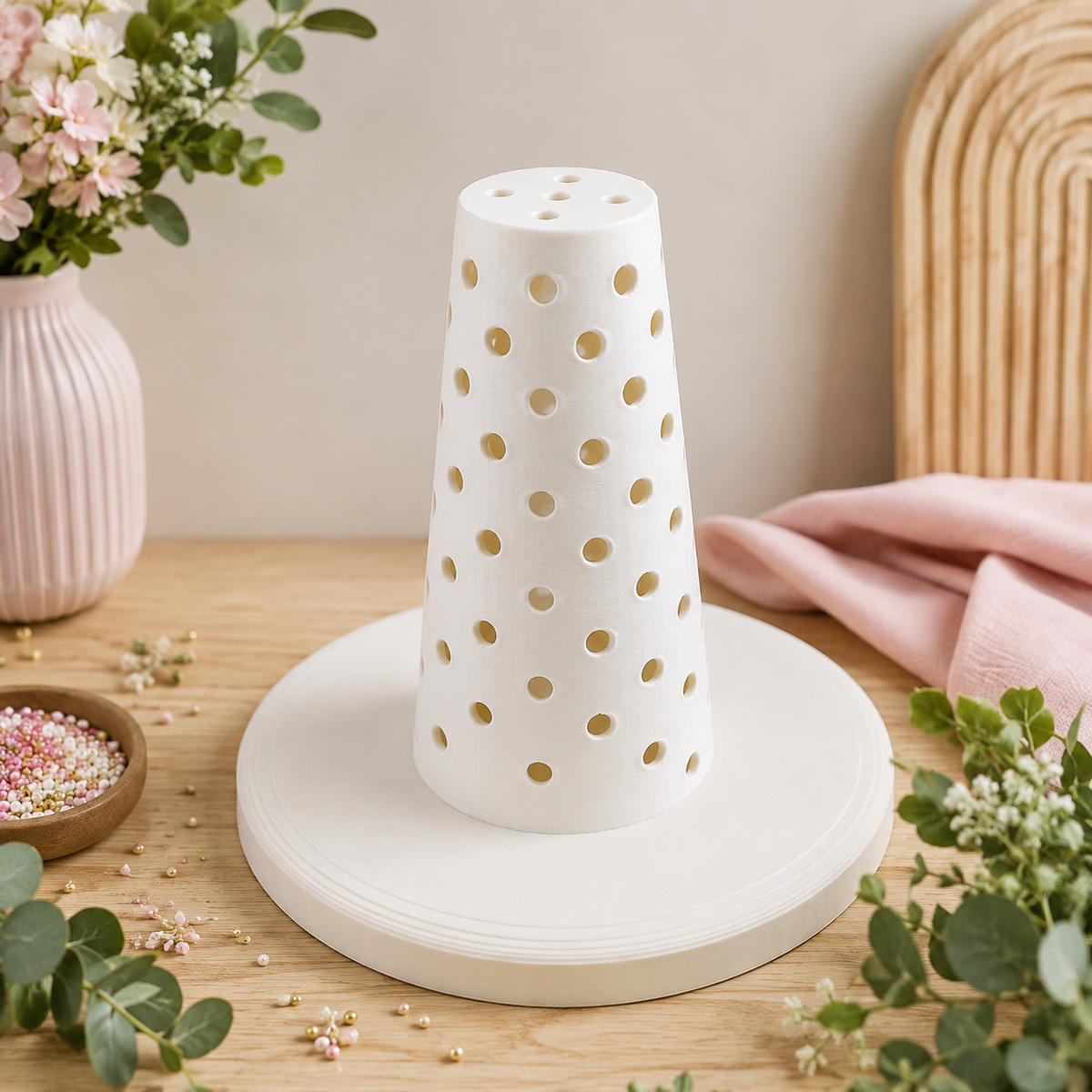 Flower Bouquet Cone Cake Pop Tower Stand Candy Kebab Stand Candy display Cake pop display