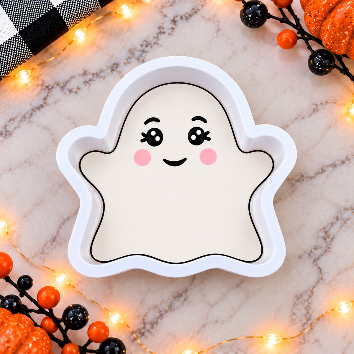 Ghost cookie cutter with example