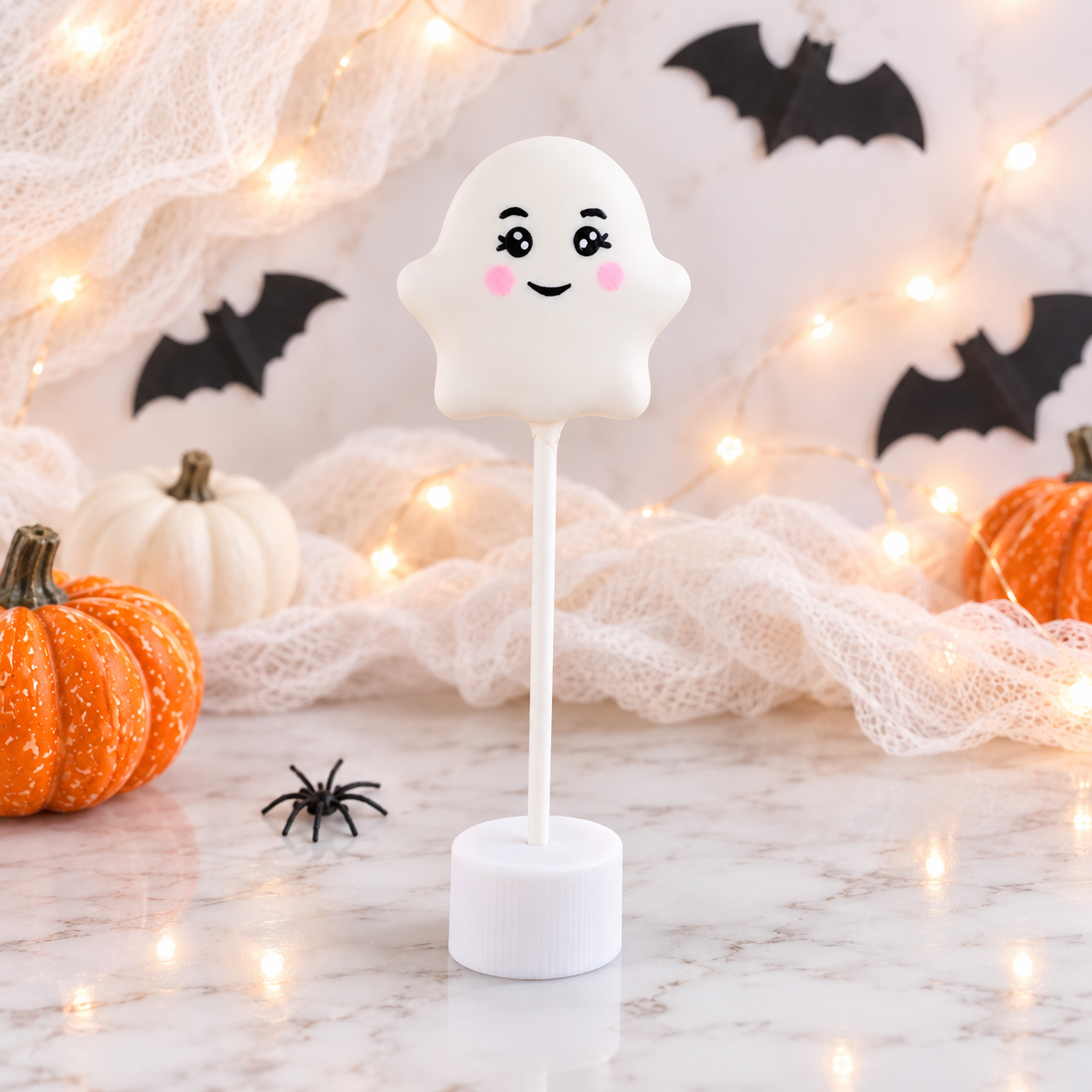 Ghost cake pop
